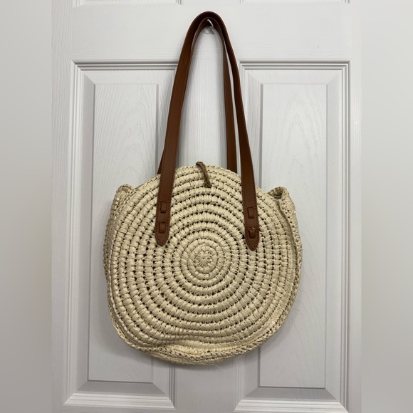 INC International Concepts Rilie Woven Circle Top-Handle Bag - Picture 5 of 13
